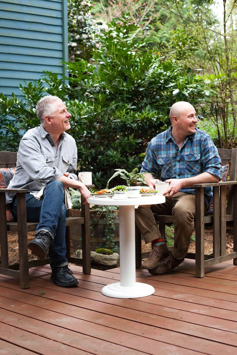 A Portland employee home tour, complete with Schoolhouse lighting, furniture, and decor.