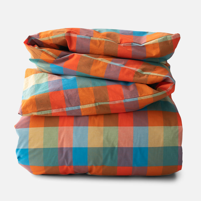 Woven Plaid Duvet Cover