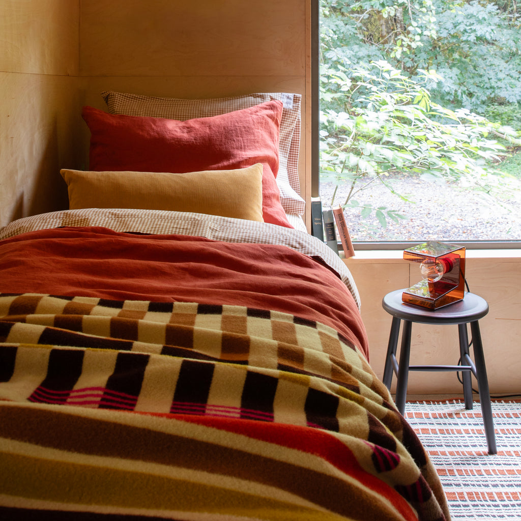 Gingham Percale Sheet Set