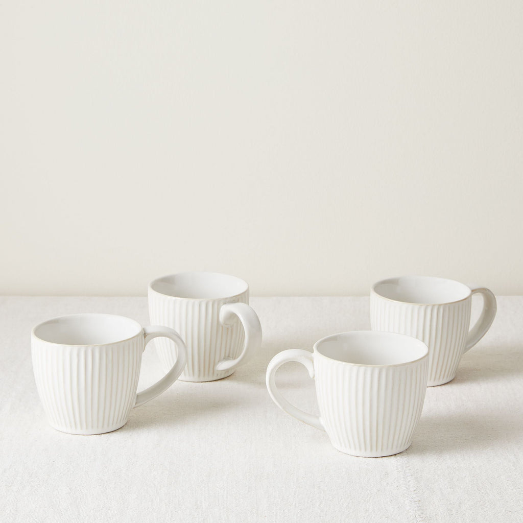 Five Two Stoneware Fluted Dinnerware, Set of 4