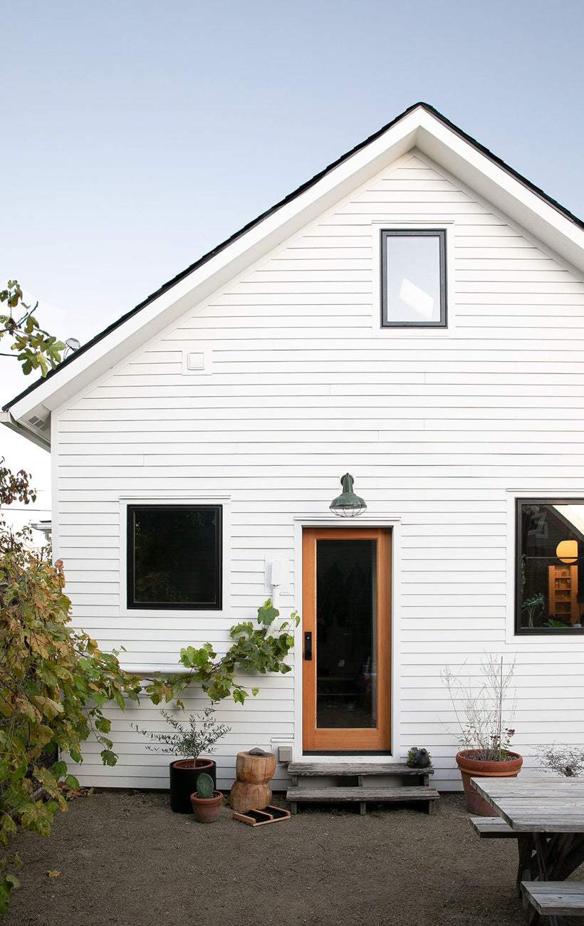 Extyerior of white home