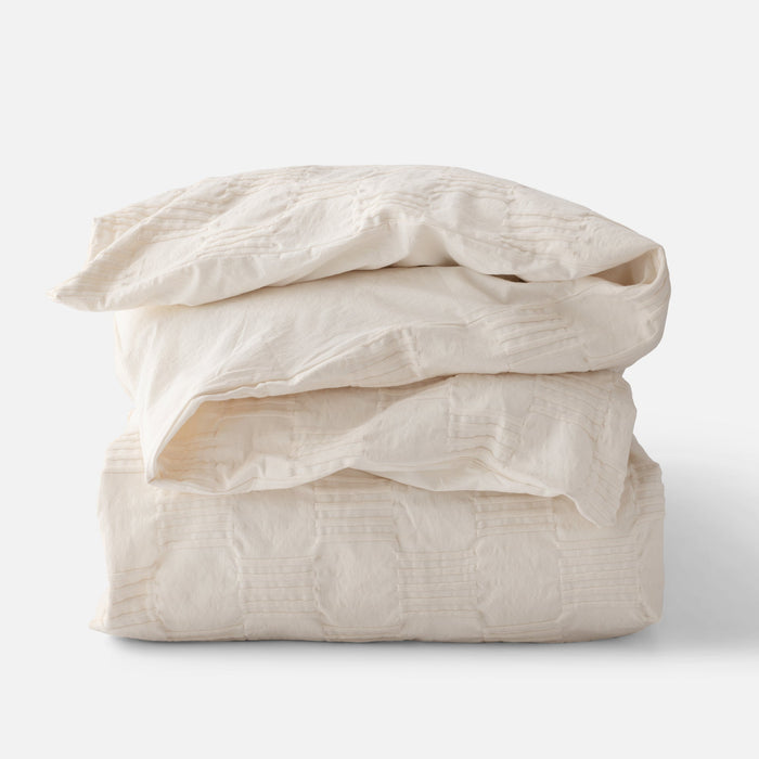 Woven Tally Duvet Cover
