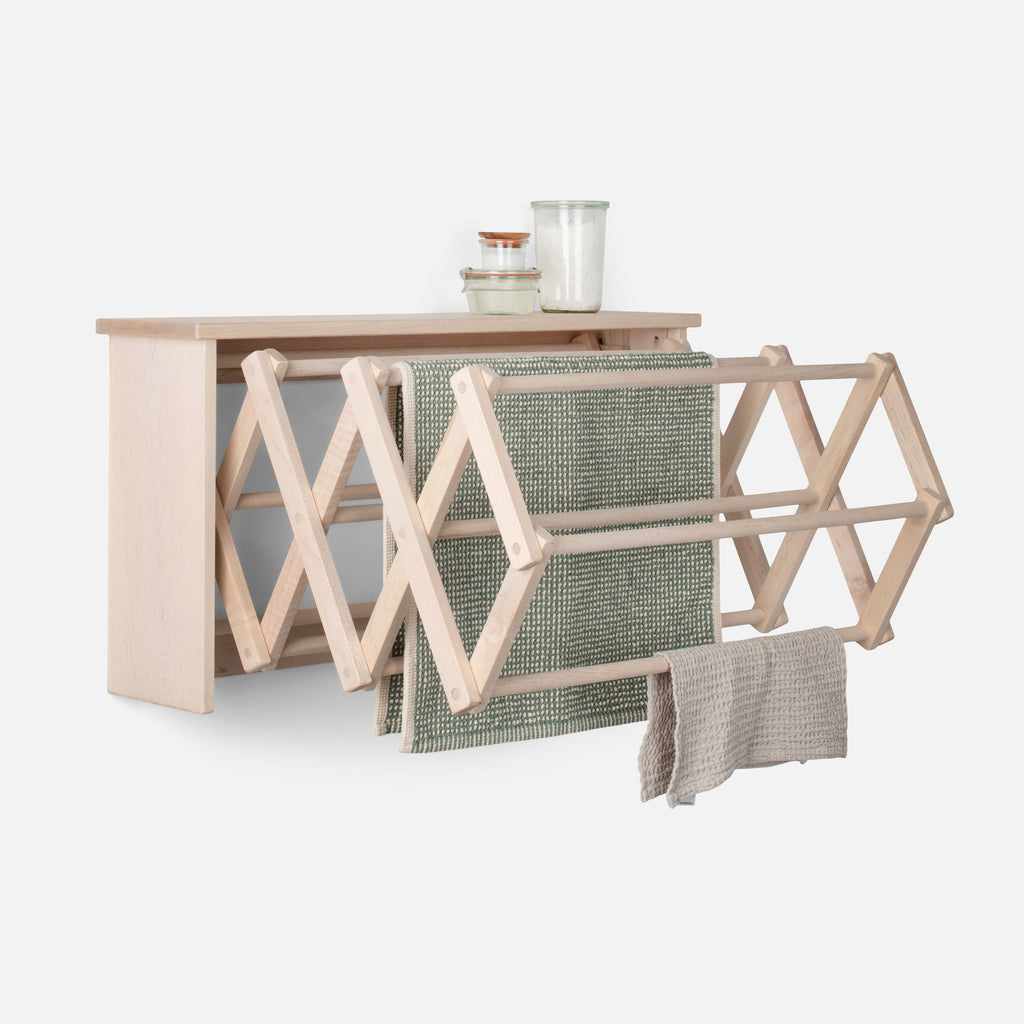Maple Wall Mounted Clothes Drying Rack::hover