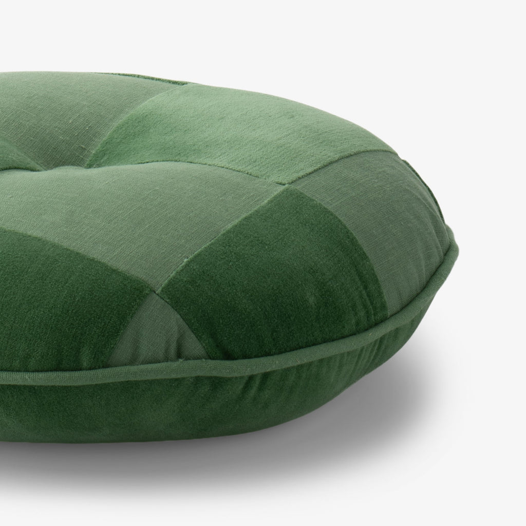 Schoolhouse x Clare V.® Pablo Velvet + Linen Circle Pillow