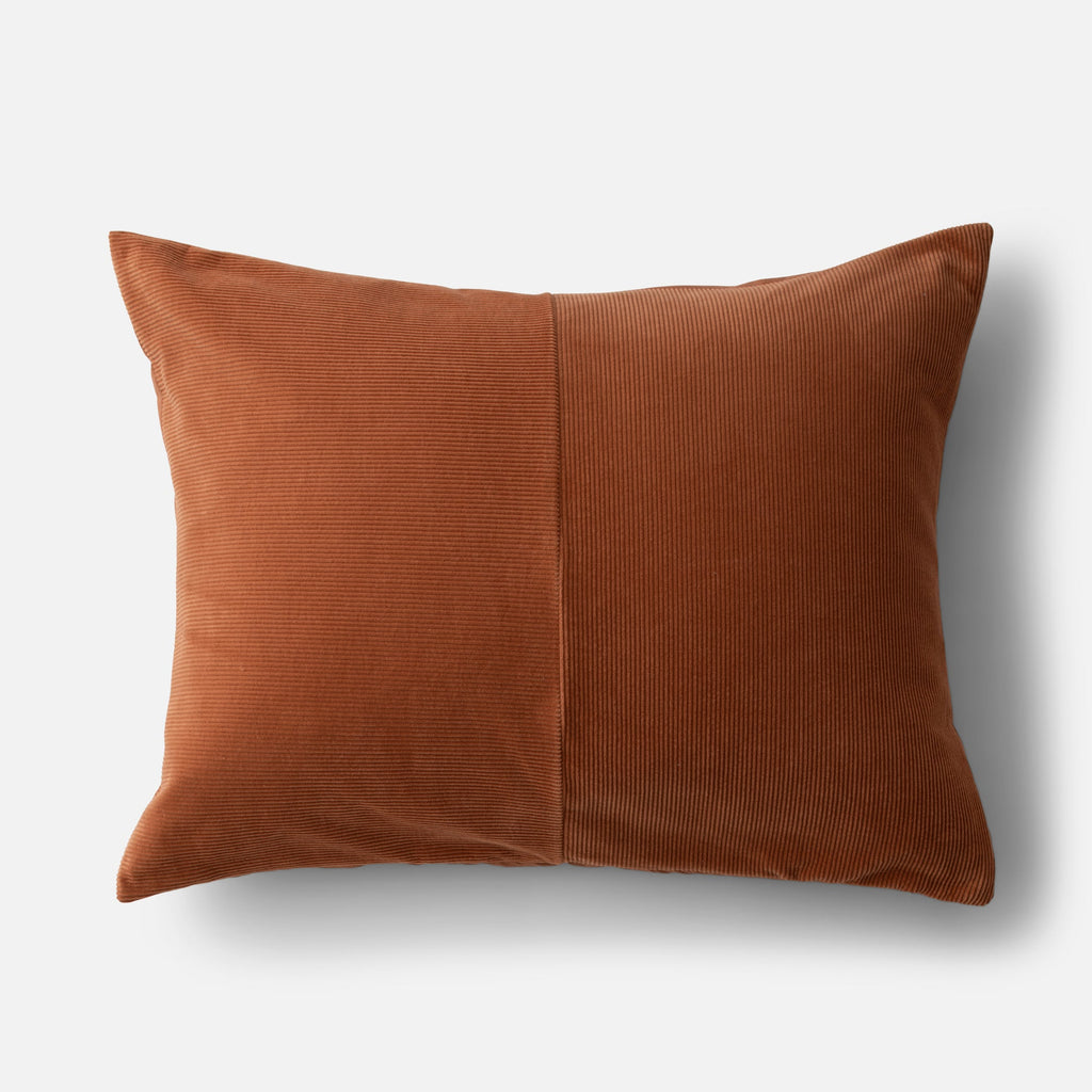 Patchwork Corduroy Pillow Sham::tawny::main