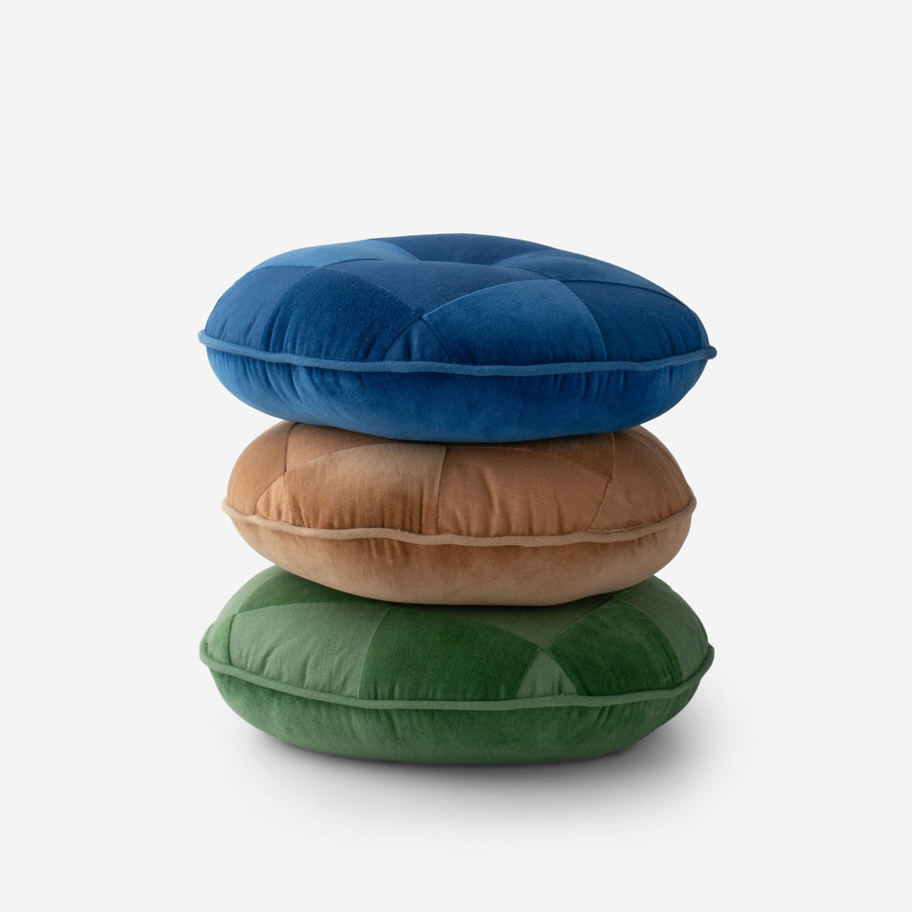 Schoolhouse x Clare V.® Pablo Velvet + Linen Circle Pillow