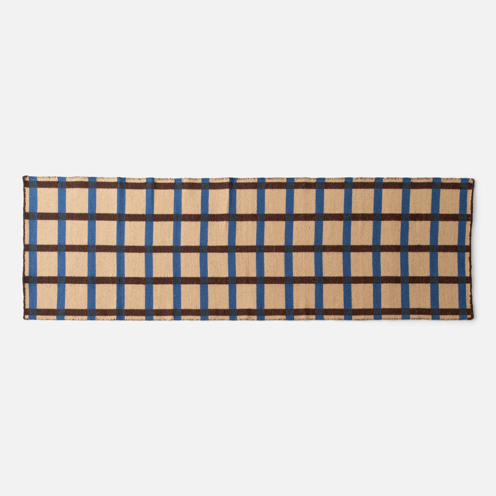 Plaid Wool Reversible Rug
