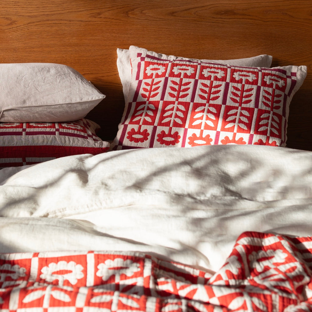 Stillwater Floral Sham::auburn::hover