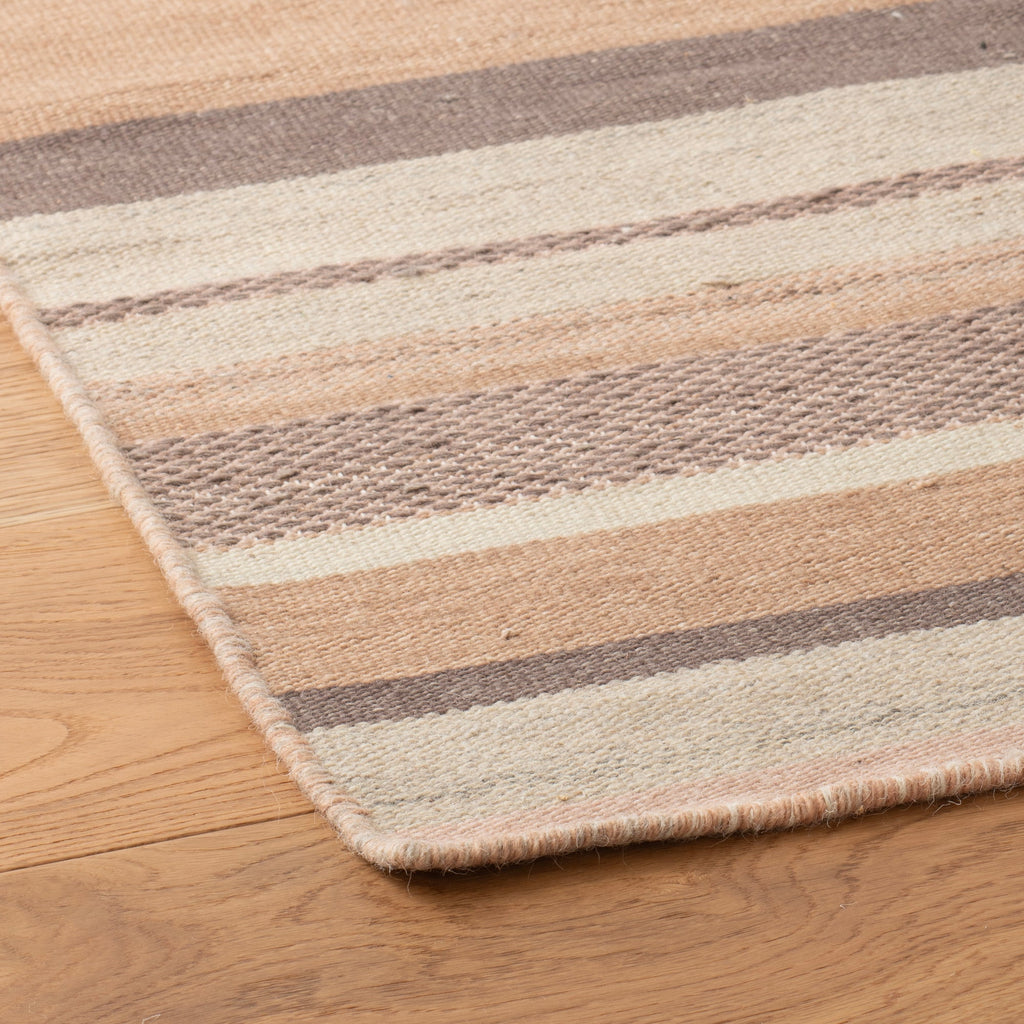 Striped Wool Flatweave Rug