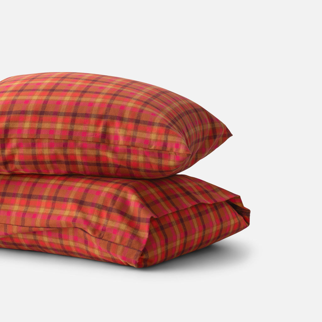 Highland Flannel Pillow Case, Set of 2