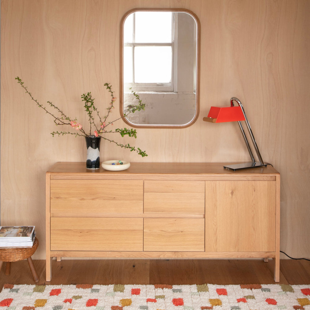Oak Chamfered Mirror - Rectangle