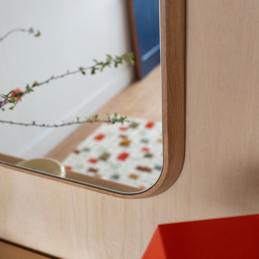 Oak Chamfered Mirror - Rectangle