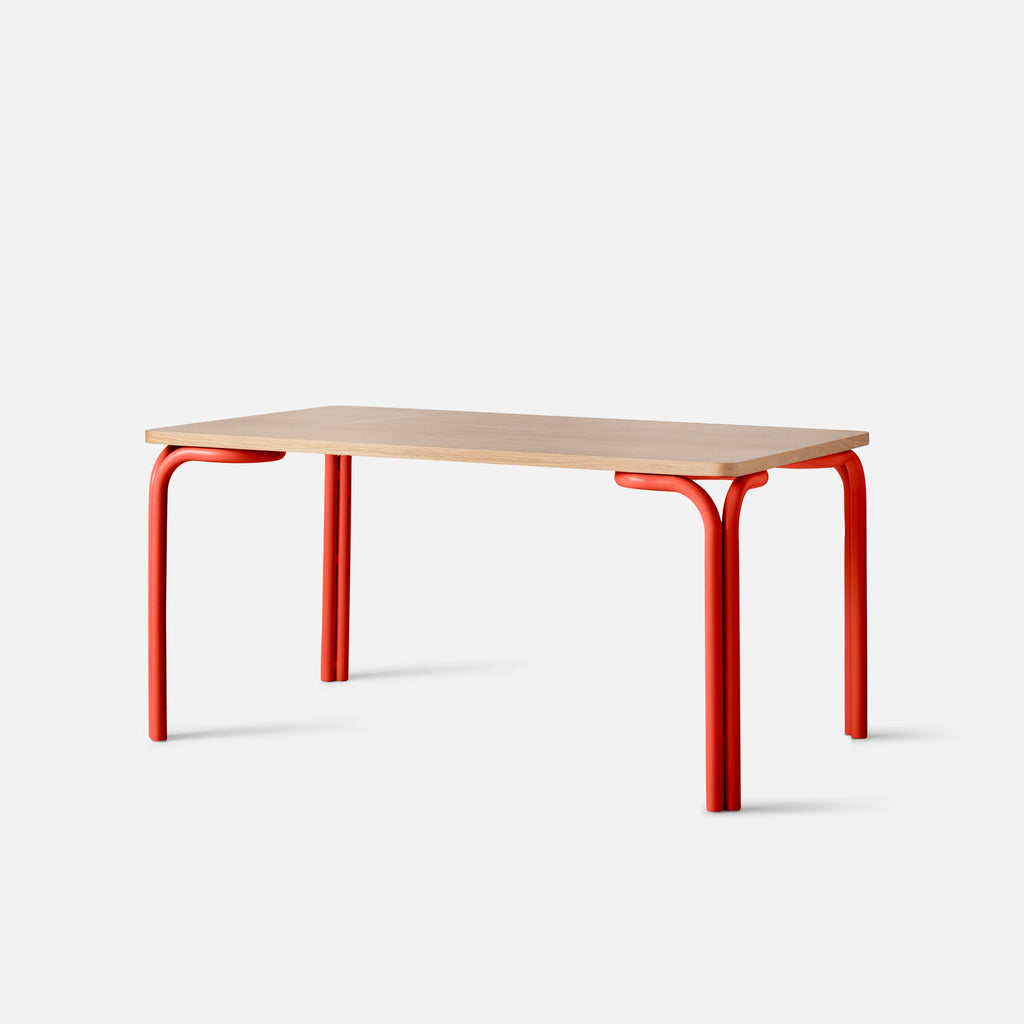 Forma Dining Table::Persimmon-Satin::main