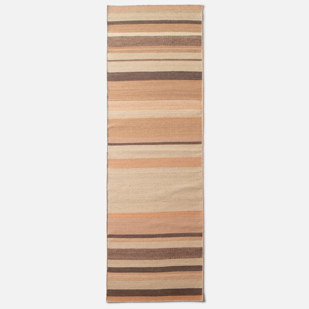 Striped Wool Flatweave Rug