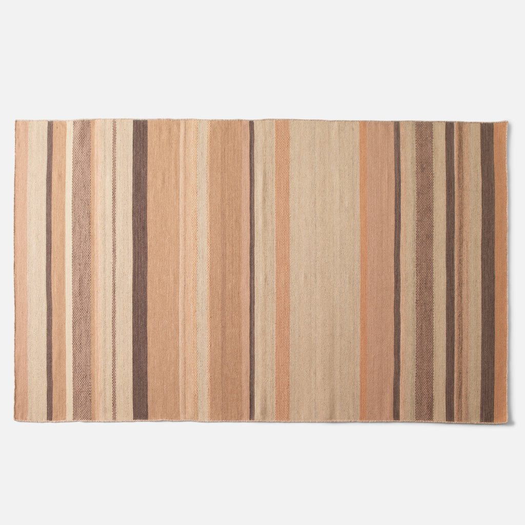 Striped Wool Flatweave Rug