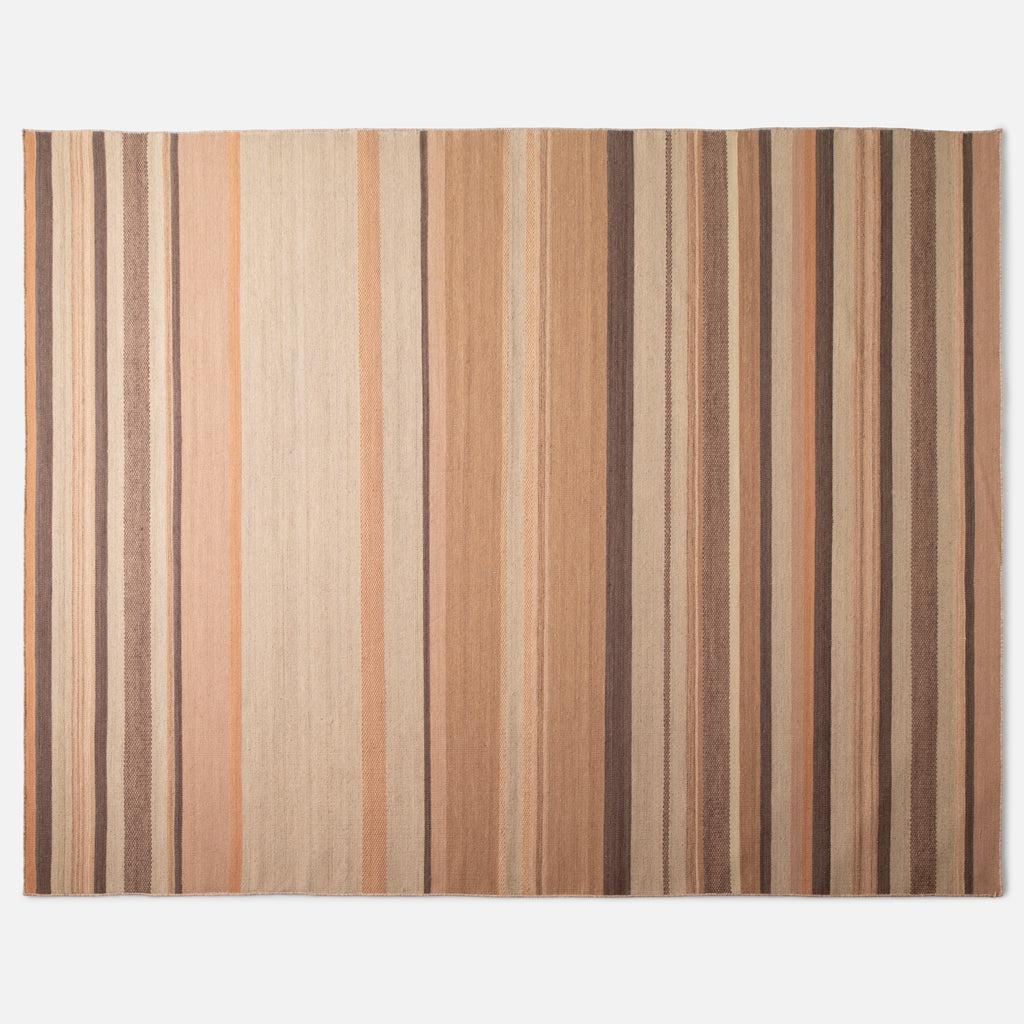 Striped Wool Flatweave Rug