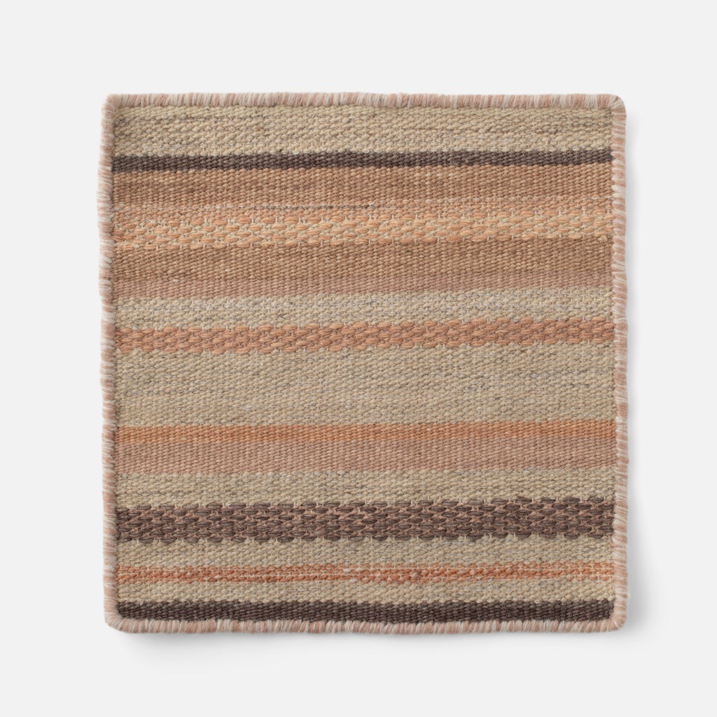 Striped Wool Flatweave Rug