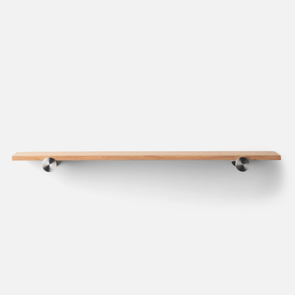 Oak + Stainless Shelf