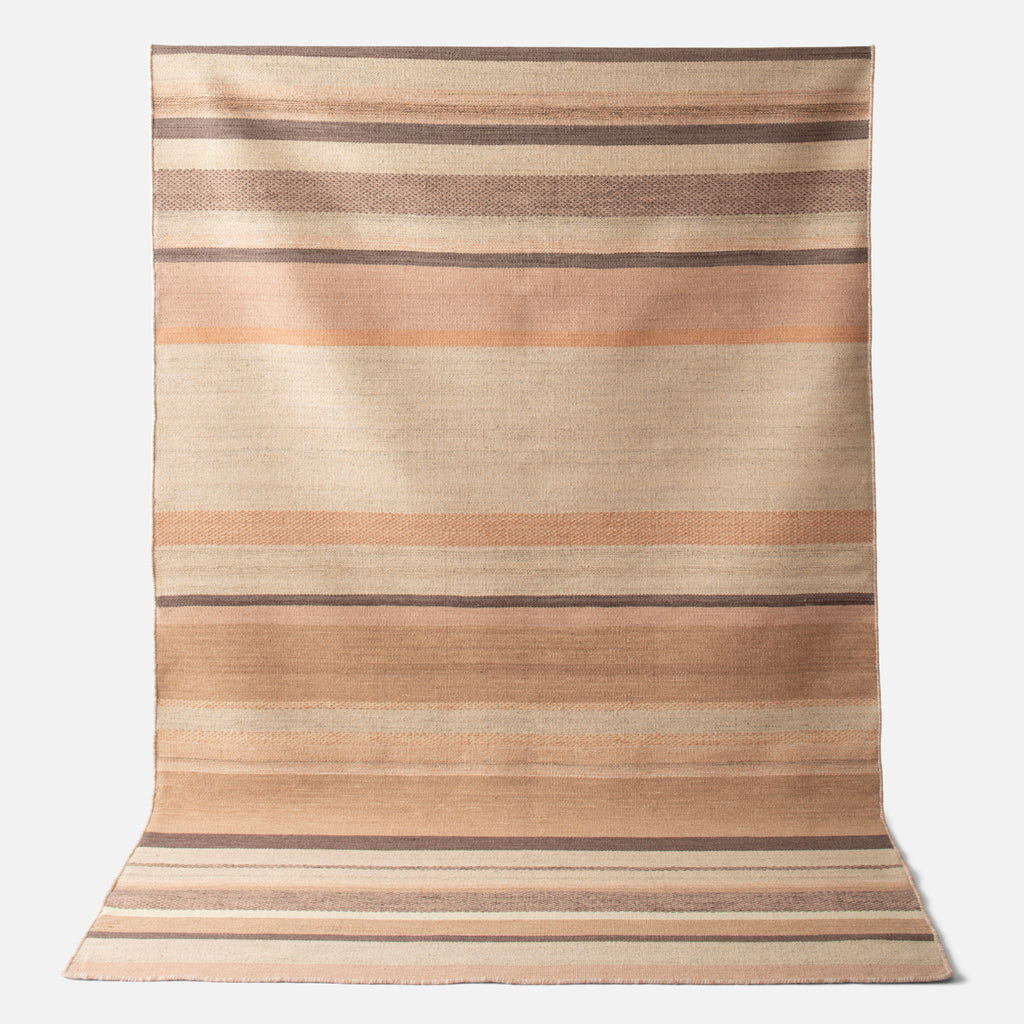 Striped Wool Flatweave Rug