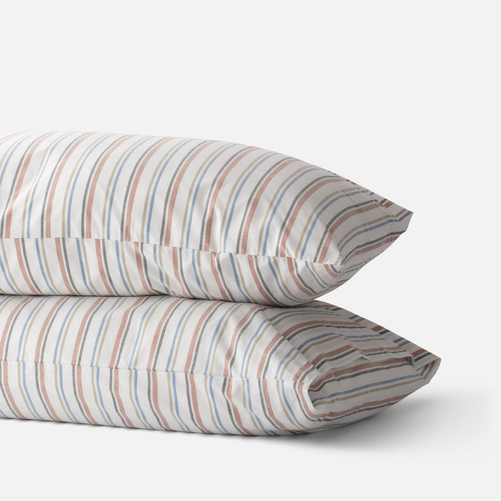 Fresh Stripe Percale Pillow Case, Set of 2