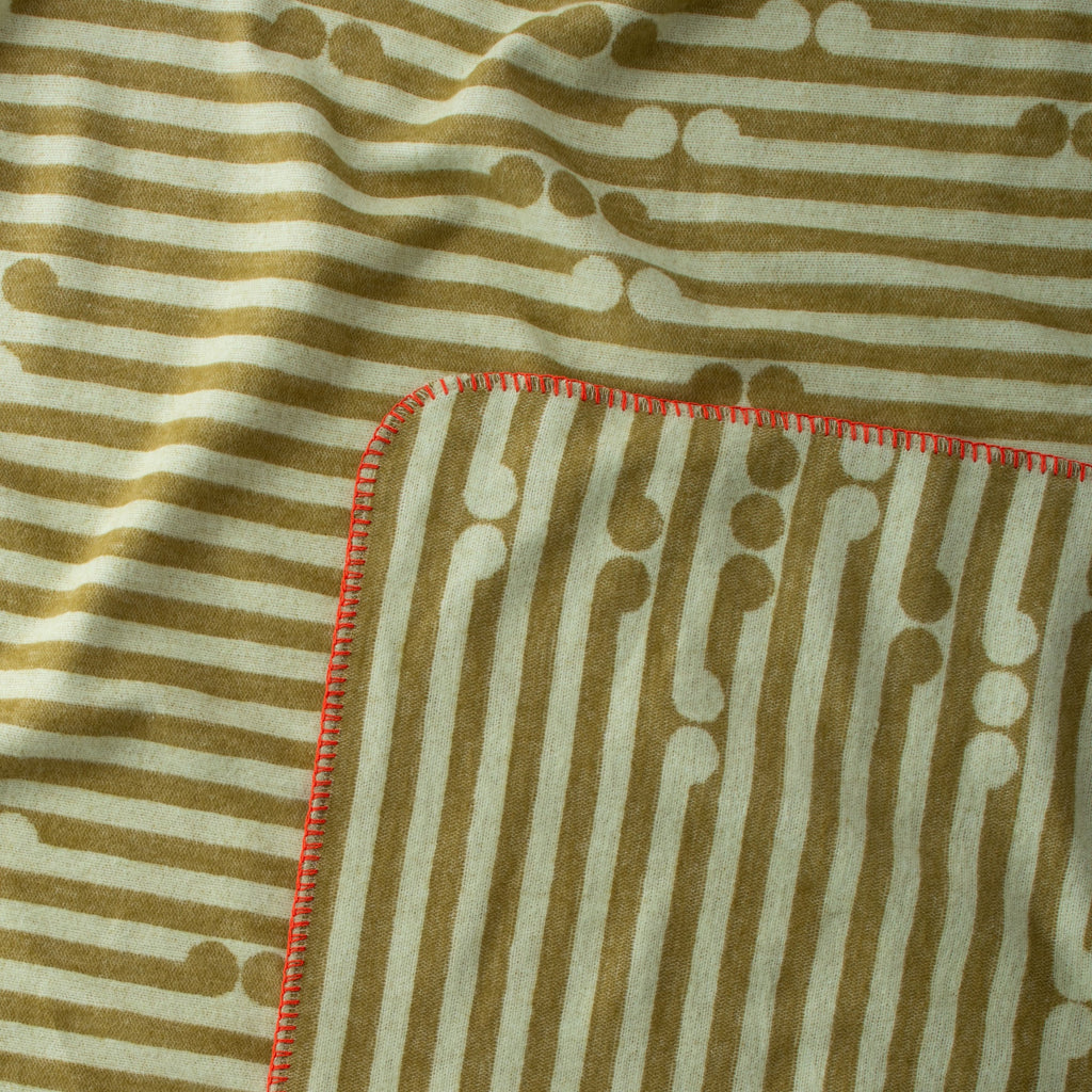 Emerging Lines Flannel Throw