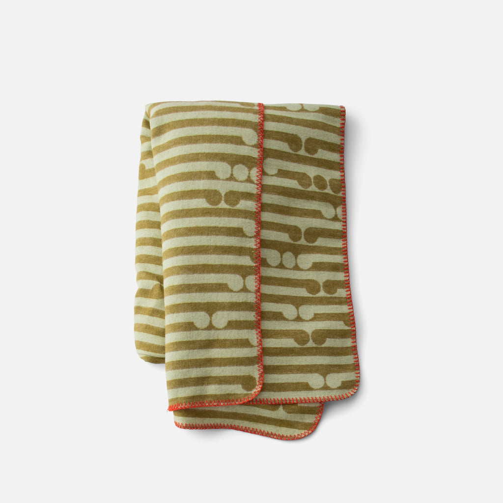 Emerging Lines Flannel Throw