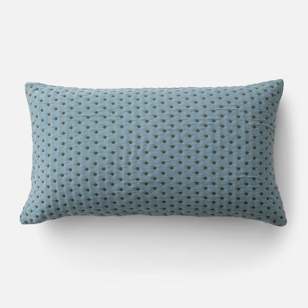 polka dot pillow sham::mineral::main