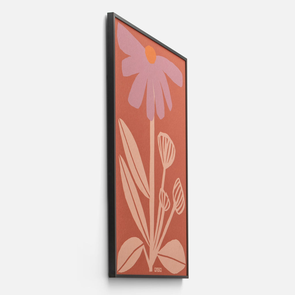 Coneflower Framed Print by Anisa Makhoul