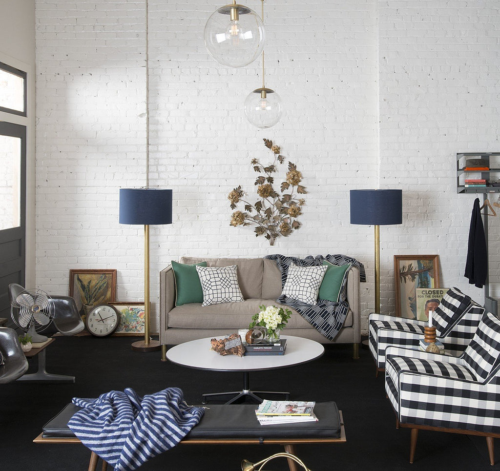 Great Jones Floor Lamp::navy blue::hover