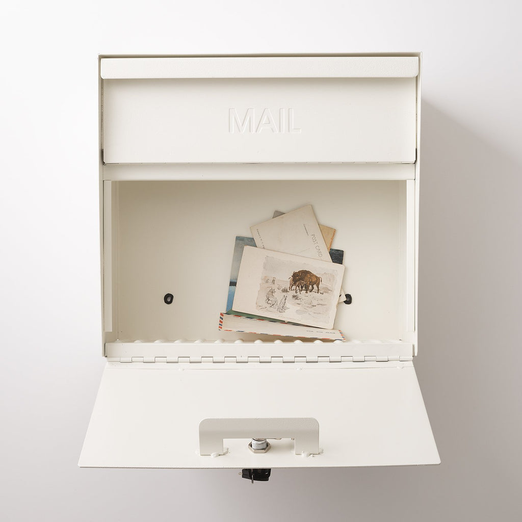 Locking Mailbox::Natural White::hover