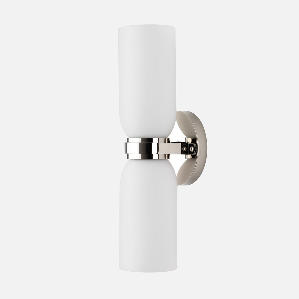 Colette Double Sconce::Polished Nickel::Main