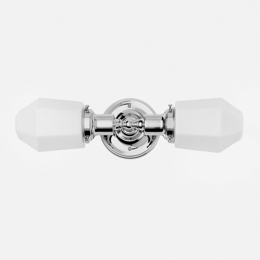 Davis Double Sconce 2.25"::polished nickel::hover