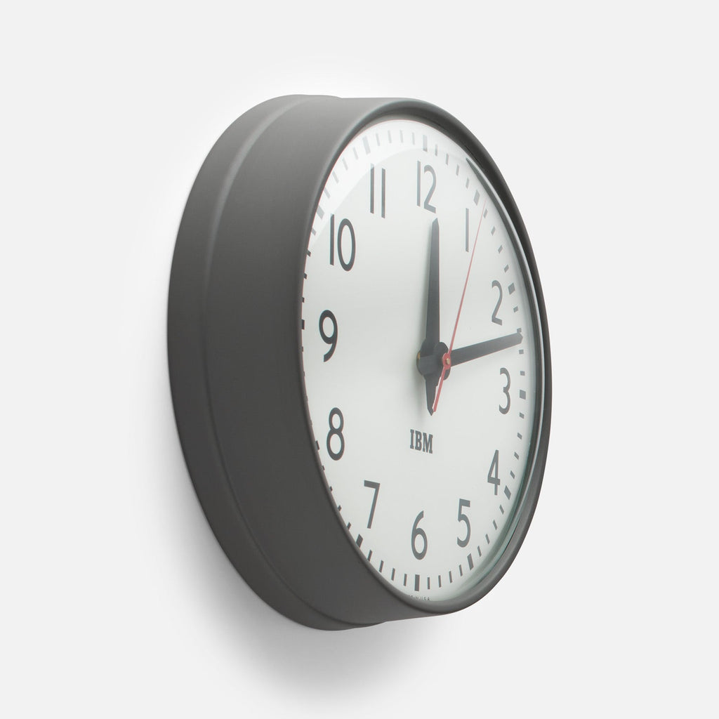 1960s IBM Standard Issue Clock::Textured Gray::Hover