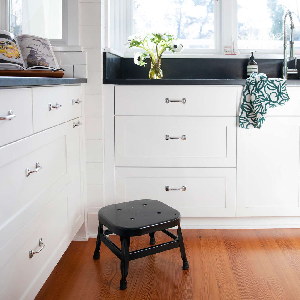 Schoolhouse Utility Stool 10"::black-satin:Hover