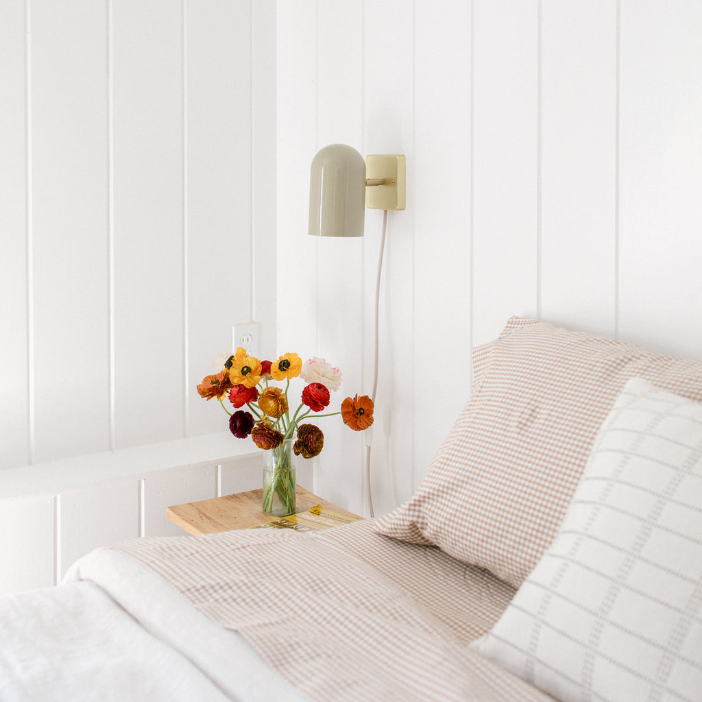 Gingham Percale Sheet Set