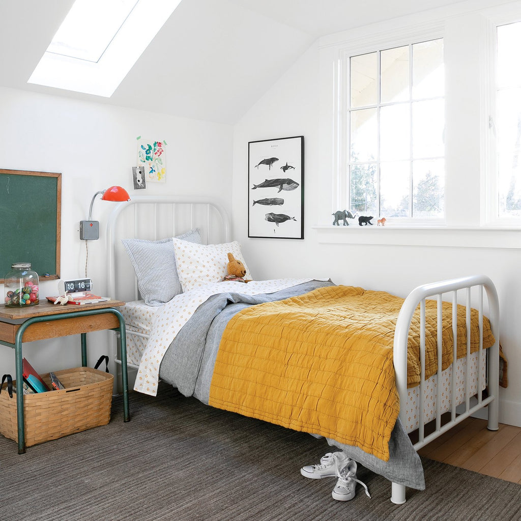 Channeled Cotton Quilt::channeled ochre::hover