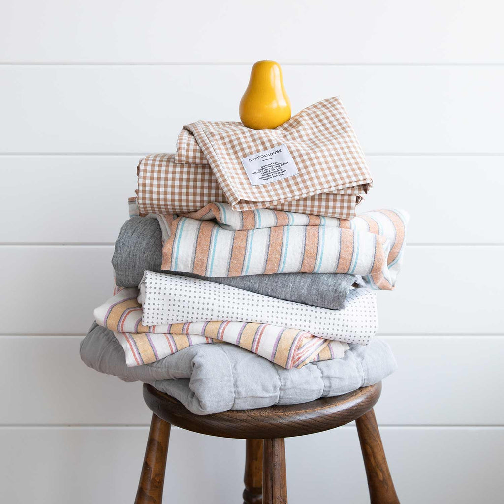 Gingham Percale Pillow Case, Set of 2