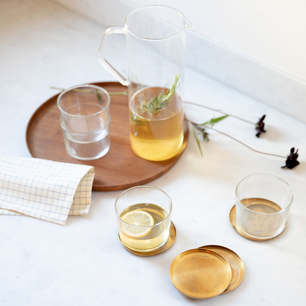 Brass Coaster Set:Hover