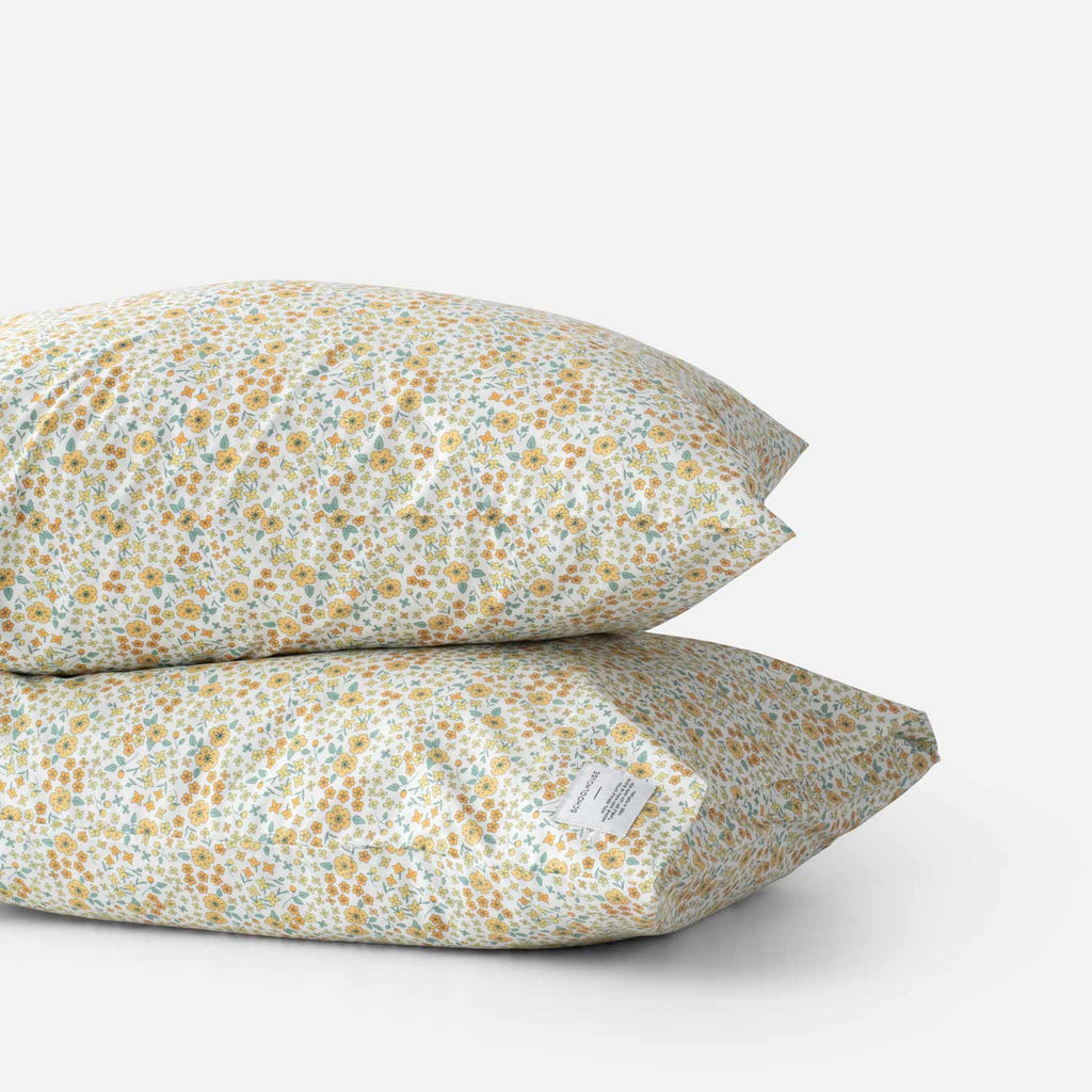 Wallowa Floral Percale Pillow Case, Set of 2