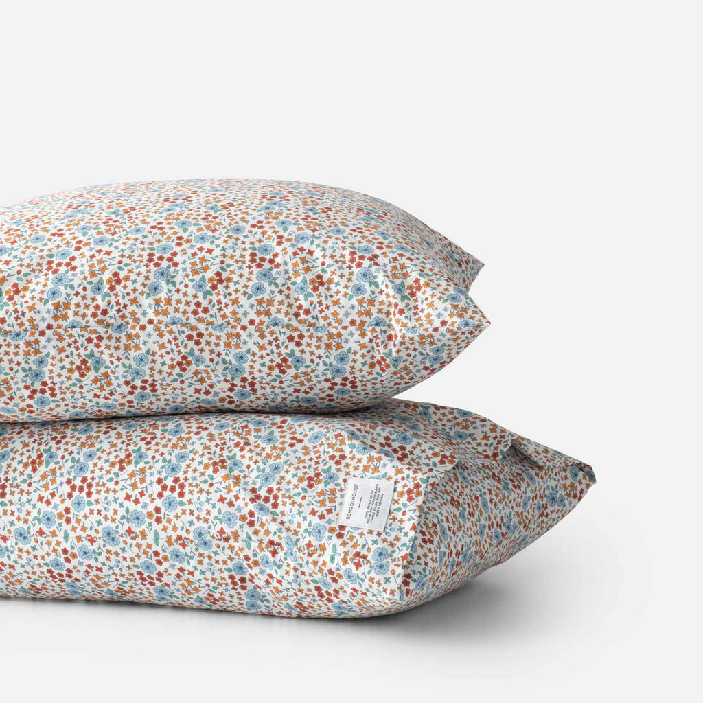 Wallowa Floral Percale Pillow Case, Set of 2