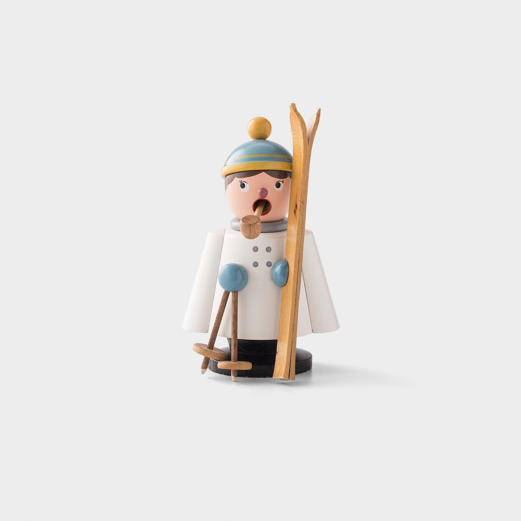 Skier Incense Smoker Set