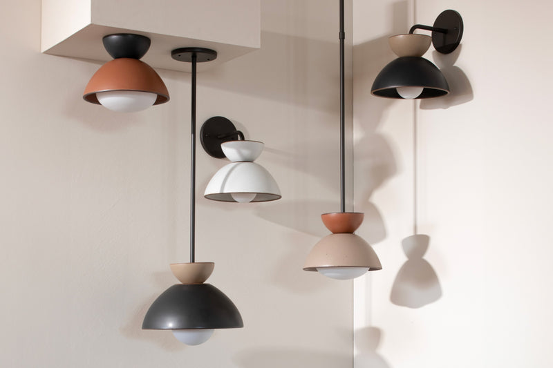 Schoolhouse x East Fork lighting collection of pendants and sconces