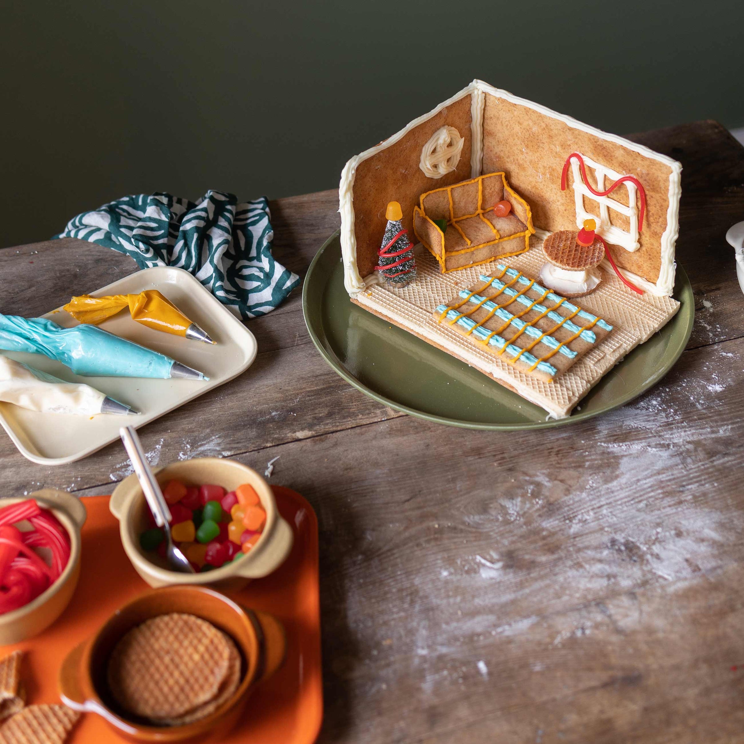Holiday How-To: A Schoolhouse Twist On The Classic Gingerbread House