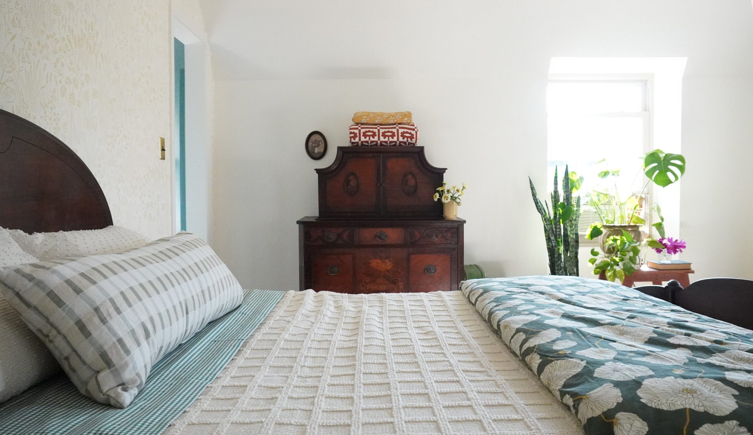 Before & After: A Charming, Flower-Filled Bedroom