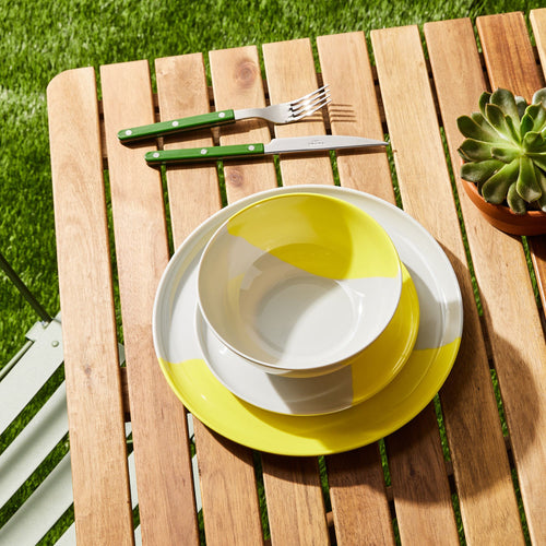 Half & Half Melamine Dinnerware