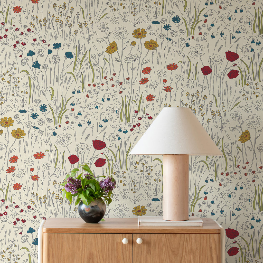 Alpine Garden Wallpaper - Multi