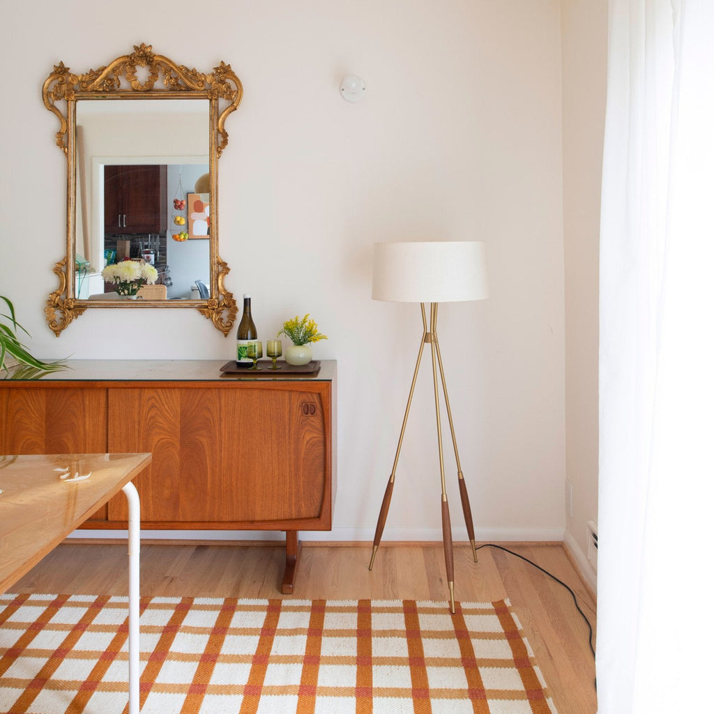 Plaid Wool Non-Slip Rug