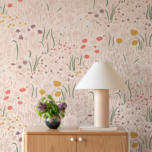 Alpine Garden Wallpaper - Multi