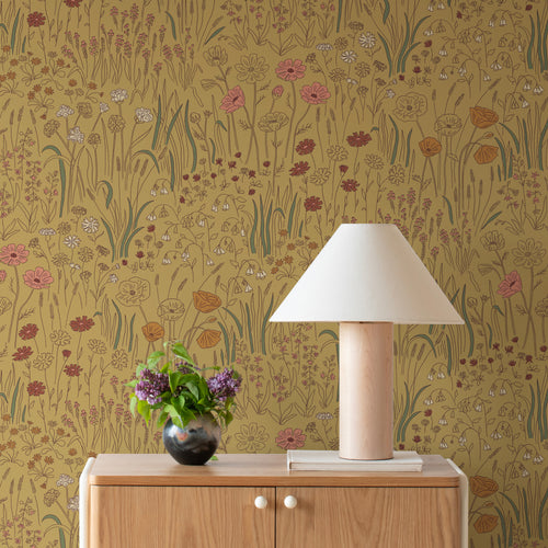 Alpine Garden Wallpaper - Multi