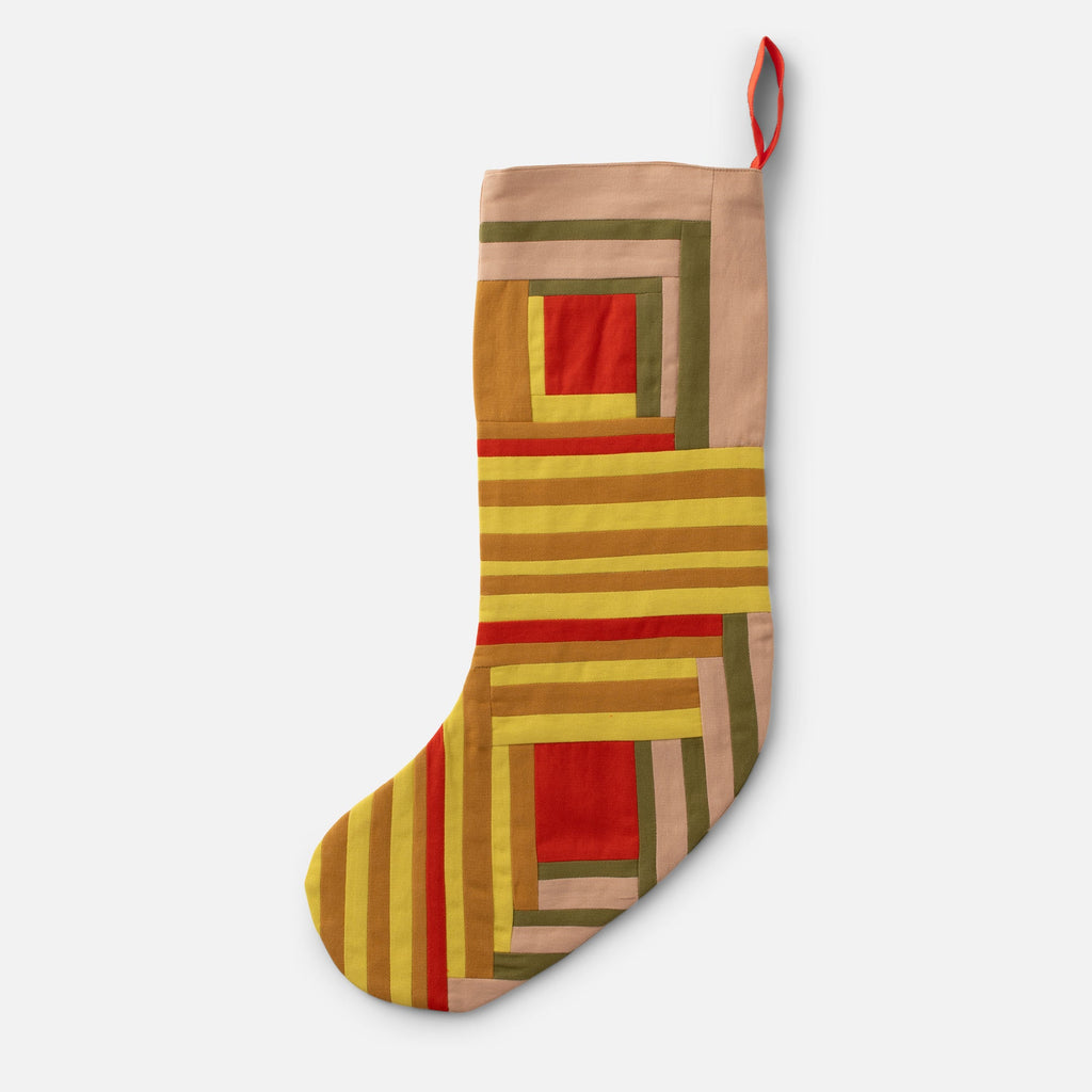 Schoolhouse x Rachel Murray Log Cabin Stocking